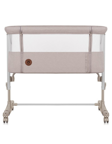 BN-LO-AURORA_BEIGE_CAPPUCCINO,Patut co-sleeper, Lionelo, Aurora, 3 in 1, Cu leganare si setare unghiulara, Cu saltea, 0 luni+, C