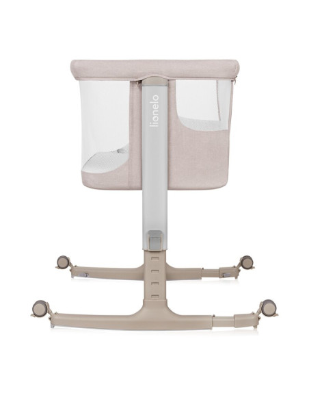 BN-LO-AURORA_BEIGE_CAPPUCCINO,Patut co-sleeper, Lionelo, Aurora, 3 in 1, Cu leganare si setare unghiulara, Cu saltea, 0 luni+, C