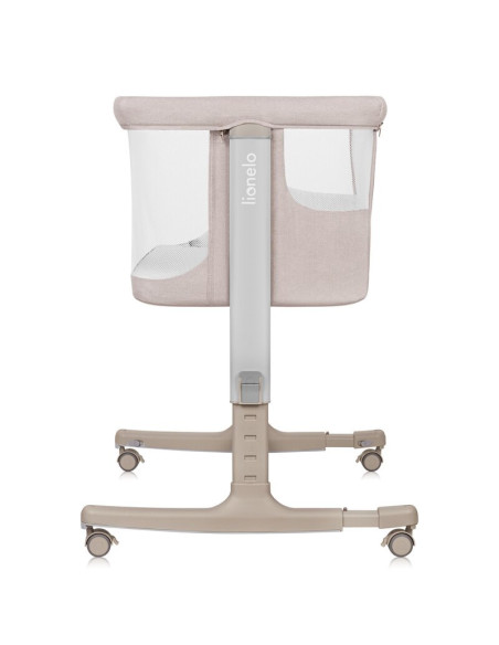 BN-LO-AURORA_BEIGE_CAPPUCCINO,Patut co-sleeper, Lionelo, Aurora, 3 in 1, Cu leganare si setare unghiulara, Cu saltea, 0 luni+, C