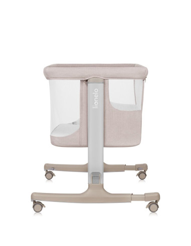 BN-LO-AURORA_BEIGE_CAPPUCCINO,Patut co-sleeper, Lionelo, Aurora, 3 in 1, Cu leganare si setare unghiulara, Cu saltea, 0 luni+, C