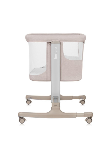 BN-LO-AURORA_BEIGE_CAPPUCCINO,Patut co-sleeper, Lionelo, Aurora, 3 in 1, Cu leganare si setare unghiulara, Cu saltea, 0 luni+, C
