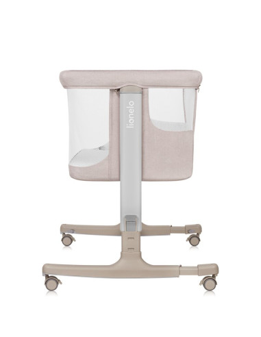 BN-LO-AURORA_BEIGE_CAPPUCCINO,Patut co-sleeper, Lionelo, Aurora, 3 in 1, Cu leganare si setare unghiulara, Cu saltea, 0 luni+, C