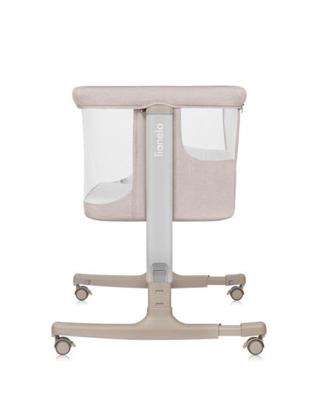 BN-LO-AURORA_BEIGE_CAPPUCCINO,Patut co-sleeper, Lionelo, Aurora, 3 in 1, Cu leganare si setare unghiulara, Cu saltea, 0 luni+, C