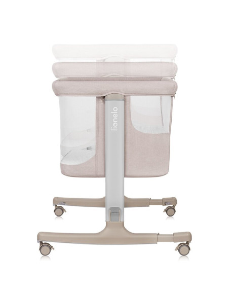BN-LO-AURORA_BEIGE_CAPPUCCINO,Patut co-sleeper, Lionelo, Aurora, 3 in 1, Cu leganare si setare unghiulara, Cu saltea, 0 luni+, C