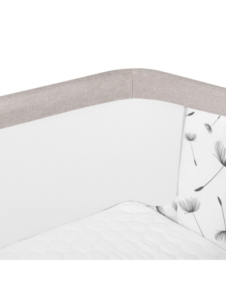 BN-LO-AURORA_BEIGE_CAPPUCCINO,Patut co-sleeper, Lionelo, Aurora, 3 in 1, Cu leganare si setare unghiulara, Cu saltea, 0 luni+, C