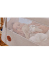 BN-LO-AURORA_BEIGE_CAPPUCCINO,Patut co-sleeper, Lionelo, Aurora, 3 in 1, Cu leganare si setare unghiulara, Cu saltea, 0 luni+, C