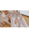 BN-LO-AURORA_BEIGE_CAPPUCCINO,Patut co-sleeper, Lionelo, Aurora, 3 in 1, Cu leganare si setare unghiulara, Cu saltea, 0 luni+, C