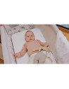 BN-LO-AURORA_BEIGE_CAPPUCCINO,Patut co-sleeper, Lionelo, Aurora, 3 in 1, Cu leganare si setare unghiulara, Cu saltea, 0 luni+, C