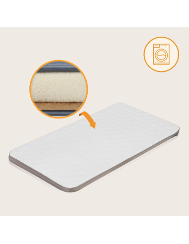 BN-LO-AURORA_BEIGE_CAPPUCCINO,Patut co-sleeper, Lionelo, Aurora, 3 in 1, Cu leganare si setare unghiulara, Cu saltea, 0 luni+, C