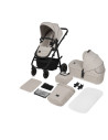 BN-LO-AMBER_PLUS_2IN1_BEIGE_SAND,Carucior 2 in 1, Lionelo, Amber Plus, Cadru aluminiu, Cu landou intarit si salteluta moale, Rev
