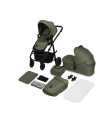 BN-LO-AMBER_PLUS_2IN1_GREEN_FOREST,Carucior 2 in 1, Lionelo, Amber Plus, Cadru aluminiu, Cu landou intarit si salteluta moale, R