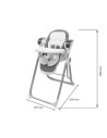 BN-56307,Scaun de masa 2 in 1, New Baby, Smart, Poate fi utilizat si ca leagan pentru copii, Cu telecomanda, Spatar reglabil in 