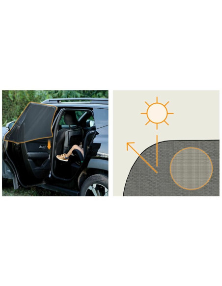 BN-LO-SUNBLOCKER_BLACK,Set 2 parasolare auto, Lionelo, Sunblocker, Universale, Instalare usoara, Negru