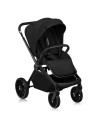 BN-LO-MIKA_PLUS_2IN1_BLACK_ONYX,Carucior 2 in 1, Lionelo, Mika Plus, Cadru din aluminiu, Cu landou intarit si salteluta moale, R