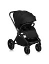 BN-LO-MIKA_PLUS_2IN1_BLACK_ONYX,Carucior 2 in 1, Lionelo, Mika Plus, Cadru din aluminiu, Cu landou intarit si salteluta moale, R