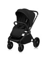 BN-LO-MIKA_PLUS_2IN1_BLACK_ONYX,Carucior 2 in 1, Lionelo, Mika Plus, Cadru din aluminiu, Cu landou intarit si salteluta moale, R