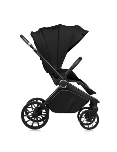 BN-LO-MIKA_PLUS_2IN1_BLACK_ONYX,Carucior 2 in 1, Lionelo, Mika Plus, Cadru din aluminiu, Cu landou intarit si salteluta moale, R