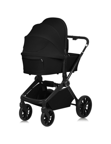 BN-LO-MIKA_PLUS_2IN1_BLACK_ONYX,Carucior 2 in 1, Lionelo, Mika Plus, Cadru din aluminiu, Cu landou intarit si salteluta moale, R