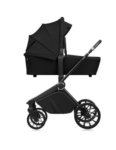 BN-LO-MIKA_PLUS_2IN1_BLACK_ONYX,Carucior 2 in 1, Lionelo, Mika Plus, Cadru din aluminiu, Cu landou intarit si salteluta moale, R
