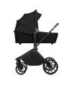 BN-LO-MIKA_PLUS_2IN1_BLACK_ONYX,Carucior 2 in 1, Lionelo, Mika Plus, Cadru din aluminiu, Cu landou intarit si salteluta moale, R