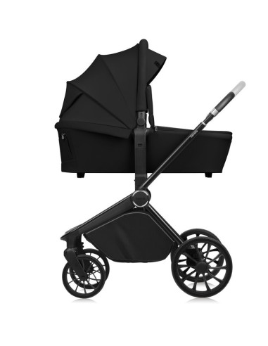 BN-LO-MIKA_PLUS_2IN1_BLACK_ONYX,Carucior 2 in 1, Lionelo, Mika Plus, Cadru din aluminiu, Cu landou intarit si salteluta moale, R