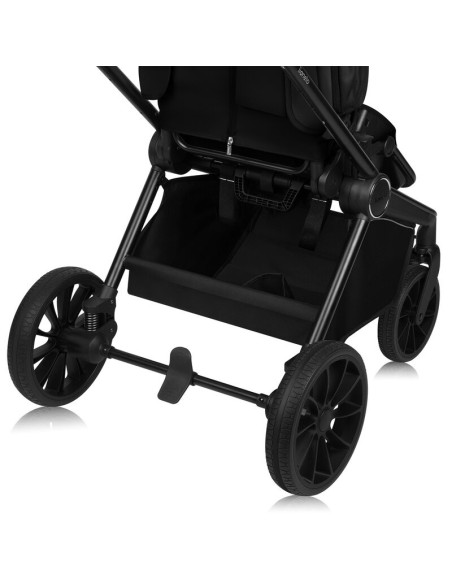 BN-LO-MIKA_PLUS_2IN1_BLACK_ONYX,Carucior 2 in 1, Lionelo, Mika Plus, Cadru din aluminiu, Cu landou intarit si salteluta moale, R