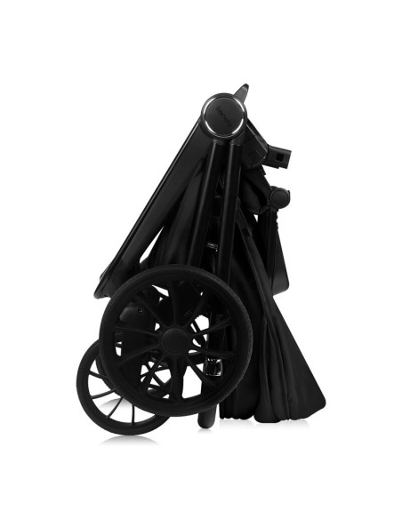 BN-LO-MIKA_PLUS_2IN1_BLACK_ONYX,Carucior 2 in 1, Lionelo, Mika Plus, Cadru din aluminiu, Cu landou intarit si salteluta moale, R