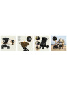 BN-LO-MIKA_PLUS_2IN1_BLACK_ONYX,Carucior 2 in 1, Lionelo, Mika Plus, Cadru din aluminiu, Cu landou intarit si salteluta moale, R