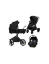 BN-LO-MIKA_PLUS_3IN1_BLACK_ONYX,Carucior 3 in 1, Lionelo, Mika Plus, Cadru din aluminiu, Cu landou intarit si salteluta moale, C