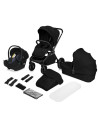 BN-LO-MIKA_PLUS_3IN1_BLACK_ONYX,Carucior 3 in 1, Lionelo, Mika Plus, Cadru din aluminiu, Cu landou intarit si salteluta moale, C