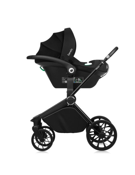 BN-LO-MIKA_PLUS_3IN1_BLACK_ONYX,Carucior 3 in 1, Lionelo, Mika Plus, Cadru din aluminiu, Cu landou intarit si salteluta moale, C