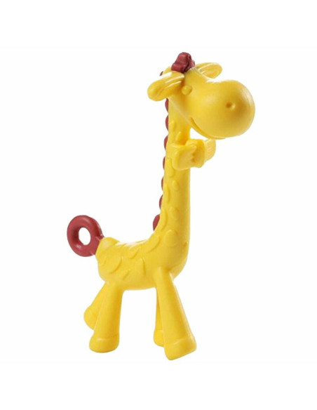 BN-BL804,Jucarie de dentitie, Bocioland, Amelioareaza gingiile dureroase, Design ergonomic, Fara BPA, 0 luni+, Giraffe Yellow/Re