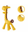 BN-BL805,Jucarie de dentitie, Bocioland, Amelioareaza gingiile dureroase, Design ergonomic, Fara BPA, 0 luni+, Giraffe Yellow/Br