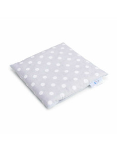 BN-BOC0194,Pernuta anticolici, Bociolad, Umpluta cu samburi de cirese, Cu husa din bumbac, 20x20 cm, 0 luni+, Grey Dots