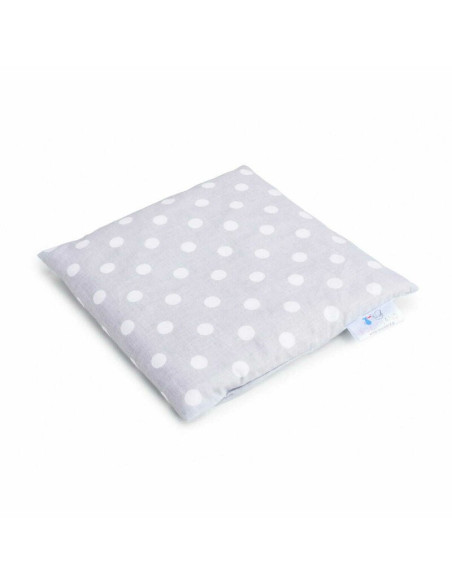 BN-BOC0194,Pernuta anticolici, Bociolad, Umpluta cu samburi de cirese, Cu husa din bumbac, 20x20 cm, 0 luni+, Grey Dots