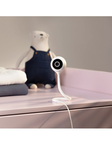 BN-LOC-BABYLINE_SMART_BLACK,Video monitor, Lionelo, Babyline Smart, Cu aplicatie Smart Life, Cablu USB, Conexiune Wifi, Comunica