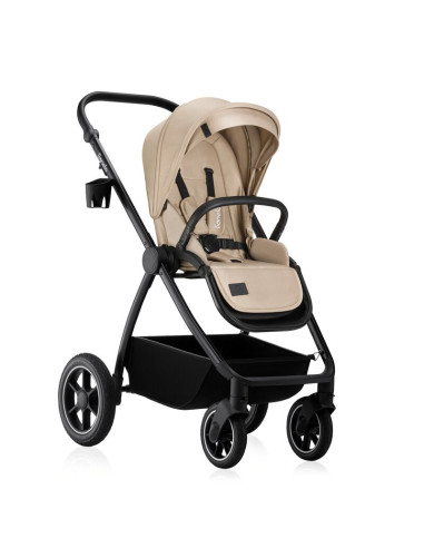BN-LO-MERIL_3IN1_BEIGE_SAND,Carucior 3 in 1, Lionelo, Meril, Cu landou de dimensiune XL, Reversibil, Cu scoica auto testata ADAC