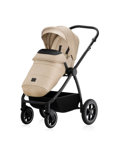 BN-LO-MERIL_3IN1_BEIGE_SAND,Carucior 3 in 1, Lionelo, Meril, Cu landou de dimensiune XL, Reversibil, Cu scoica auto testata ADAC