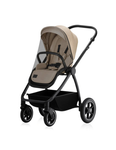 BN-LO-MERIL_3IN1_BEIGE_SAND,Carucior 3 in 1, Lionelo, Meril, Cu landou de dimensiune XL, Reversibil, Cu scoica auto testata ADAC