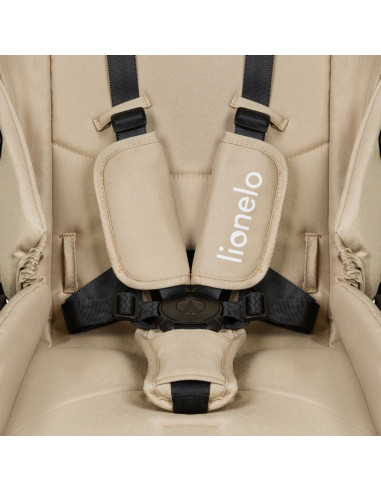 BN-LO-MERIL_3IN1_BEIGE_SAND,Carucior 3 in 1, Lionelo, Meril, Cu landou de dimensiune XL, Reversibil, Cu scoica auto testata ADAC