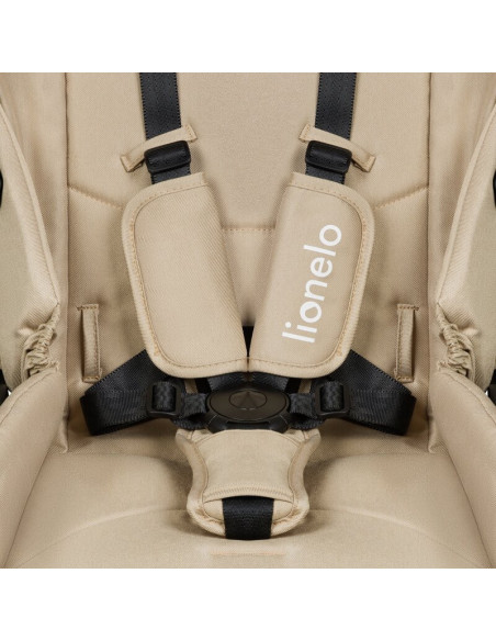 BN-LO-MERIL_3IN1_BEIGE_SAND,Carucior 3 in 1, Lionelo, Meril, Cu landou de dimensiune XL, Reversibil, Cu scoica auto testata ADAC