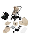 BN-LO-MERIL_3IN1_BEIGE_SAND,Carucior 3 in 1, Lionelo, Meril, Cu landou de dimensiune XL, Reversibil, Cu scoica auto testata ADAC