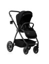 BN-LO-MERIL_3IN1_BLACK_ONYX,Carucior 3 in 1, Lionelo, Meril, Cu landou de dimensiune XL, Reversibil, Cu scoica auto testata ADAC
