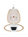 BN-LO-OLIVIA_BEIGE_NATURAL,Balansoar si sezlong, Lionelo, Olivia, 2 in 1, Electric, Cu leganare 3D, 5 moduri de balansare in mai