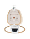BN-LO-OLIVIA_BEIGE_NATURAL,Balansoar si sezlong, Lionelo, Olivia, 2 in 1, Electric, Cu leganare 3D, 5 moduri de balansare in mai