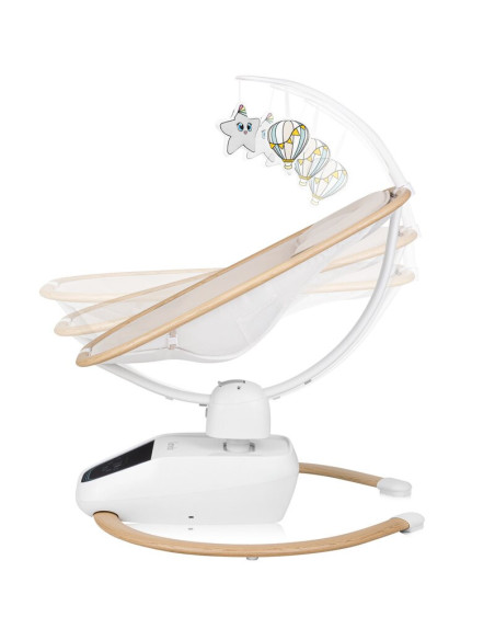 BN-LO-OLIVIA_BEIGE_NATURAL,Balansoar si sezlong, Lionelo, Olivia, 2 in 1, Electric, Cu leganare 3D, 5 moduri de balansare in mai