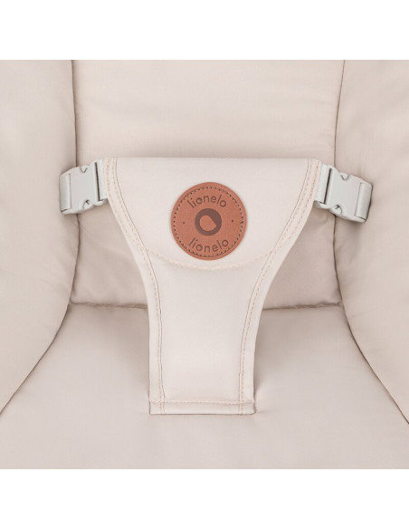 BN-LO-OLIVIA_BEIGE_NATURAL,Balansoar si sezlong, Lionelo, Olivia, 2 in 1, Electric, Cu leganare 3D, 5 moduri de balansare in mai