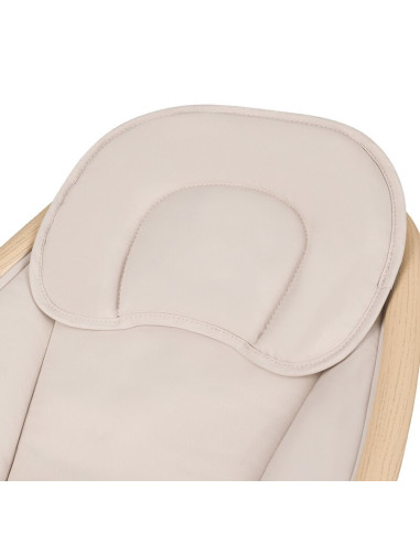 BN-LO-OLIVIA_BEIGE_NATURAL,Balansoar si sezlong, Lionelo, Olivia, 2 in 1, Electric, Cu leganare 3D, 5 moduri de balansare in mai