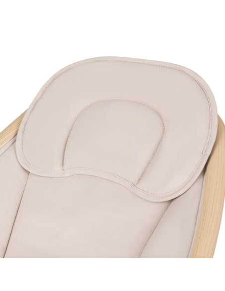 BN-LO-OLIVIA_BEIGE_NATURAL,Balansoar si sezlong, Lionelo, Olivia, 2 in 1, Electric, Cu leganare 3D, 5 moduri de balansare in mai