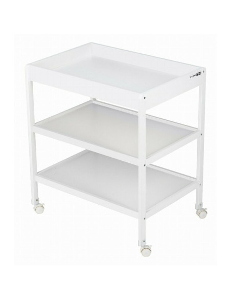 BN-82702,Masuta de infasat, FreeON, Mila, Din lemn, Cu 4 roti pentru transport facil, Cu 3 suprafete de depozitare, 76x54x86 cm,